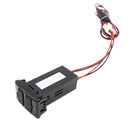 Dual Double Twin 2 USB 12V In Car Power Socket Charger Adapter for Mazda