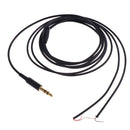 Gold Plated 3.5mm Audio Stereo Repair Headphone Jack Plug Replacement Solder Cable DIY Black