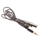 Upgrade Extension Cable Lead for AKG K240 K271 K702 K712 Q701 K267 On-Ear Headphones Tangle-Free Premium Earpiece Replacement Audio Cord (3.5mm Male to XLR 3Pin Female) 1.2m Black