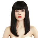 Long Straight Hair Full Wigs, Real Human Hair hairpieces, for Cosplay Party Costume, Heat Resistant and look Natural