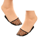 Pair Of Soft Comfortable Protective Sponge Lace High Heel Forefoot Pads Black