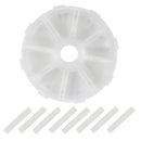 120Pcs Ingrown Toe Nail Corrector Paronychia Toenail Correction Pedicure Tool with Transparent Split Case Box