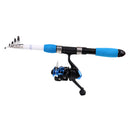 Telescopic Fishing Rod and Reel Combos Carbon Fiber Fishing Pole with Spinning Reel Right/Left Handed