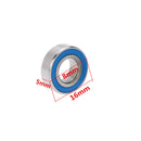 2 Pieces AXA1225 Steel Ball Bearings with Blue Rubber Seals 8x16x5mm for 1/10 AXIAL SCX10 RC Racing Car Parts