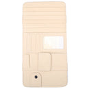 Car Sun Visor Organizer, Multi-function 7pcs CD DVD Holder Disc PU Leather Pen Storage Case Sunglasses Organizer Sun Visor Sunshade Sleeve Wallet Clips Cover Beige