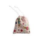 Cartoon Bunny Linen Drawstring Storage Bag Laundry Organizer Travel Pouch