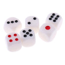 6Pcs/set 16mm D6 6-Sided Opaque Single Betting Blind Dices Board Game Supply