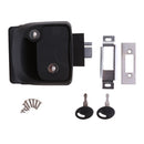 Black RV Camper Trailer Motorhome Paddle Door Lock Latch Handle Knob Deadbolt