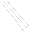 3Pcs Stainless Steel Micro Medicine Spoon Micro Spoon Spatula, 22cm Length
