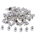 50 Pieces Charms Bead End Caps Stopper Fit 6mm Cord Leather Crafts Necklace Sliver
