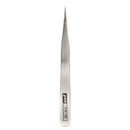 Stainless Steel Precision Straight Tweezers for Eyelash Extension Silver