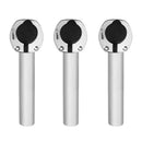 3 Pieces Heavy Duty Stainless Steel Marine Boat Yacht Fishing Rod Holder Tube Pole Rest Flush Mount 30 Degree with Cap Cover