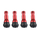 4pcs Red TR413 Tubeless Clamp-in Tire Valves 11.5mm/0.4'' Rim Hole Car