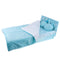 1/3 Girl Dolls Blue Dotted Bed with Bedding Set Bedroom Furniture for BJD Dolls Accessories