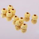 10Pcs 925 Gold Tone Lucky Loose Beads DIY Bracelet Jewelry Making Craft 3mm