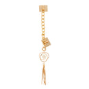 New Stylish Plating Frame Pearl Tassel Bracelet Metal Chain Holder Protector Phone Case Accessories