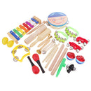 Orff World Educational Wooden Musical Instrument Percussion Drums Bell Children's Toys Gift DIY