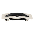 Women's Spring Fastening Hair Pin Barrette Clip Ponytail Holder Hair Accessory Black and White