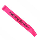 Mother of the Groom Satin Sash Party Favor Sashes Hen Party Accessories Rose Red