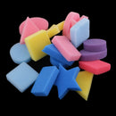 18 Pieces Multi Colors Sponge Painting Shapes Painting Craft Sponge Geometric Shapes for Toddlers Early Learning Sponge for Kids Painting Tools