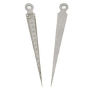 Stainless Steel 1.3mm Thickness Hole Gap Inspection Taper Gauge Welding Gage Feeler
