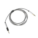 Upgrade Extension Cable Lead for Audio Technica ATH M50x M40x M70x On-Ear Headphones Tangle-Free Premium Earpiece Replacement Audio Cord (3.5mm Male to 2.5mm Male) 1.2m Black
