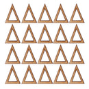20 Pieces 40x25mm Natural Triangle Shapes Wooden Wood Pendant Charms Top Drilled Hole DIY Earring Jewelry Making Findings Craft Supplies