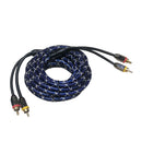 4.5m Car Audio Stereo Amplifier Speaker RCA Interconnect Cable Wire Plug