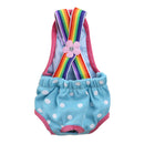 Fashionable Washable Reusable Suspender Sanitary Pant Panty Diaper With Dots for Pet Female Dog Random Color Size S