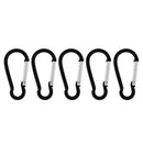 5 Pieces / Pack Carabiner Camp Spring Snap Clip Hook Keychain Keyring for Outdoor Hiking Climbing Travelling