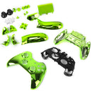 ABS Metal Plated Full Housing Shell Case Kit Parts for Xbox One Wireless Controller Green Color