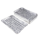20pcs/set Disposable Aluminum Foil Pans Barbecue Grilling Trays Baking Plate