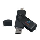 Swivel USB 2.0 Flash Memory Key Stick Pen Drive Storage Thumb U Disk Black 64GB
