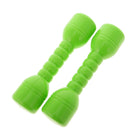 Kids Hand Eye Coordination Developmental Plastic Dumbbells With Sound Home Fitness Exercise Kids Toys Gift 1 Pair Green