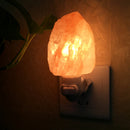 Hand-Carved Himalayan Crystal Salt Lamp Rock Stone Lamp Bedside Night Light Wall Lamp with On/Off Switch EU Plug