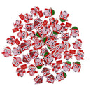 50 Piece Merry Christmas Owl Shape Wooden Buttons for DIY Sewing Clothing Decoration Kids Crafts