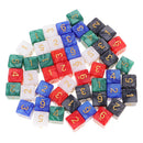 50 Pieces D6 Dice 16mm 6 Sided Die Set with Dice Bag for D&D Role Playing Games