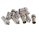 10 Pieces 9.5mm RF Female TV Signal Aerial Cable Adaptor Coaxial Connector Plug