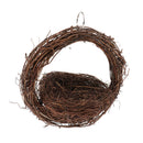 Bird Parrot Sleeping House Hand-woven Natural Vine Round Basket Cage Toy