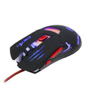 Wired Gaming Mouse 3200 DPI LED Optical USB Gamer Computer Mice Cable Light Black+Silver