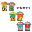Wooden Cartoon House Money Box for Coins Cash Children Piggy Bank Saving New