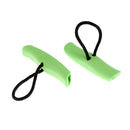 2 Pieces Durable Green Nylon Universal Canoe Kayak Boat Toggle Pull Carry Loop Handle with Cord Rope Replacement Gear Accessories