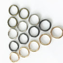 50Pcs/Set DIY Crafts 13mm Mini Round Hoop Earring Open Connectors Rings