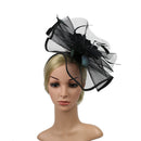 Women Feather Hair Clip Fascinator Headpieces Wedding Bridal Party Top Hat