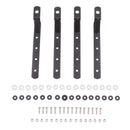 Universal Heavy Duty Motorcycle Hard Saddlebag Mounting Bracket Set Black