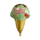 Have A Sweet Day Ice Cream Aluminum Foil Balloon Baby Shower Decor Green