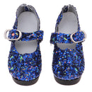 1/3 BJD Girl Dolls Shoes - PU Leather Sequin High Heels - for LUTS for DOD for Lolita Dolls Party Clothing Accessory Navy Blue