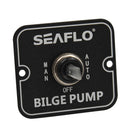 SEAFLO 2-Way On-Off Bilge Pump Aluminum Panel Switch For Marine Boat