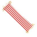 50KG Load Capacity Portable Mini Office Foot Rest Stand Desk Feet Hammock Easy Disassemble Home Garden Use Red White Stripes