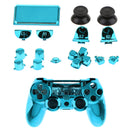 Full Shell Kit for Sony PS4 Pro Cover Case Skin Set Replacement Button Accessory Bundle 16Pack Blue
